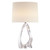 Cannes Clear Glass with Linen Shade Table Lamp