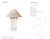 Brooks Crystal and Gilded Iron with Natural Paper Shade Table Lamp - Spec Sheet