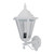 Tortona Acrylic White Straight Arm Upward Outdoor Lantern Wall Light 