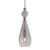 Smykke Drop Smokey Grey Glass with Crystal Ball Pendant Light 