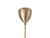 Pillar Cylindrical Clear and Brass Dimpled Glass Pendant Light-Canopy