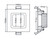 Helix White LED Recessed Step Light - Dimensions
