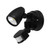 Chopper Black 1 Head Spot Tri Colour LED Security Light with Sensor