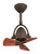 Diane  Oscillating 16" AC Textured Bronze Mahogony Tone Wooden Blades Ceiling Fan