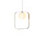 ABC Square White Pendant Light