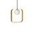 ABC Square Gold Pendant Light