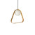 ABC Triangle Gold Pendant Light