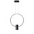 Aurora Ring Black LED Pendant Light