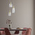Candle Gold Clear Glass Pendant Light