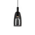 Candle Black Smoke Glass Pendant Light - Large 