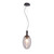Global Oval Smoke Grey Glass Pendant Light - Small