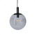 Global Oval Smoke Grey Glass Pendant Light - Medium