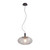 Global Oval Smoke Grey Glass Pendant Light - Large