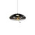 Nora Disc Smoke Glass Pendant Light