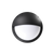 Lily Black 12W LED Eye Exterior Wall Light 