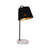 Reika Marble Base with Black Linen Shade Table Lamp