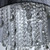 Delia Grey Fabric Shade with Acrylic Crystals Pendant Chandelier