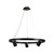 Reed Black Ring with 3 Spot Heads Pendant Light