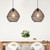 Lara Black Mesh Basket Pendant Light