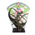 Dancing Lady with Floral Leadlight Table Lamp