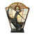 Dancing Lady with Amber Leadlight Table Lamp