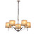 Grace 5 Light Chandelier - Natural Linen Shade