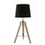 Malden Wood Tripod with Black Shade Table Lamp