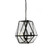 Gabbia 3 Light Black Glass Pendant Light