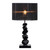 Olivia Black Dark Shade Table Lamp - Small