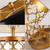 Isabella Golden Base with Dark Shade Table Lamp - Details
