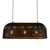 Eshan Long Antique Black Woven Metal Rustic Linear Pendant Light