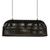 Eshan Long Antique Black Woven Metal Rustic Linear Pendant Light-1