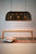 Eshan Long Antique Black Woven Metal Rustic Linear Pendant Light-2