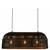 Eshan Long Antique Black Woven Metal Rustic Linear Pendant Light - Main