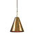 Casino Small Cone All Brass Pendant Light