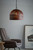 Eshan Small Dome Rust Woven Metal Rustic Pendant Light-1