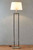 Derry Antique Silver with Ivory Linen Shade Classic Floor Lamp-1