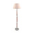 Gilford Silver and Timber Floor Lamp