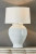 Middleton White Glazed Ribbed Ceramic Table Lamp-1