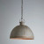 Griffin Dome Vintage Grey Riveted Iron Rustic Pendant Light-1