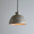 Griffin Dome Vintage Grey Riveted Iron Rustic Pendant Light-2