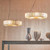 Cassandra Ring Brass Glass Lantern Pendant Light-2
