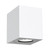 Canto Kubi White Up and Down Square Wall Light