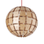 Wood Ball Pendant Light