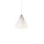 Strap White Glass Cone Pendant Light