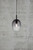 Uma 18 Bell Black Smoke Pendant Light-3