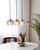 Orbiform Brass Smoked Glass Linear Pendant-4