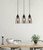 Crown Black Smoke Glass Ellipse Linear Pendant-2