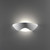 Raw Ceramic Half Circle Glass Elite Wall Light-1