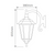Chester Green Lantern Downward Wall Light-2